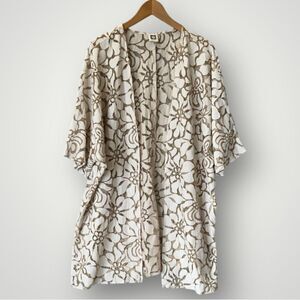 🎉5 for $40 🎉Ann Klein Kimono Open Top Lace Women Size S-M